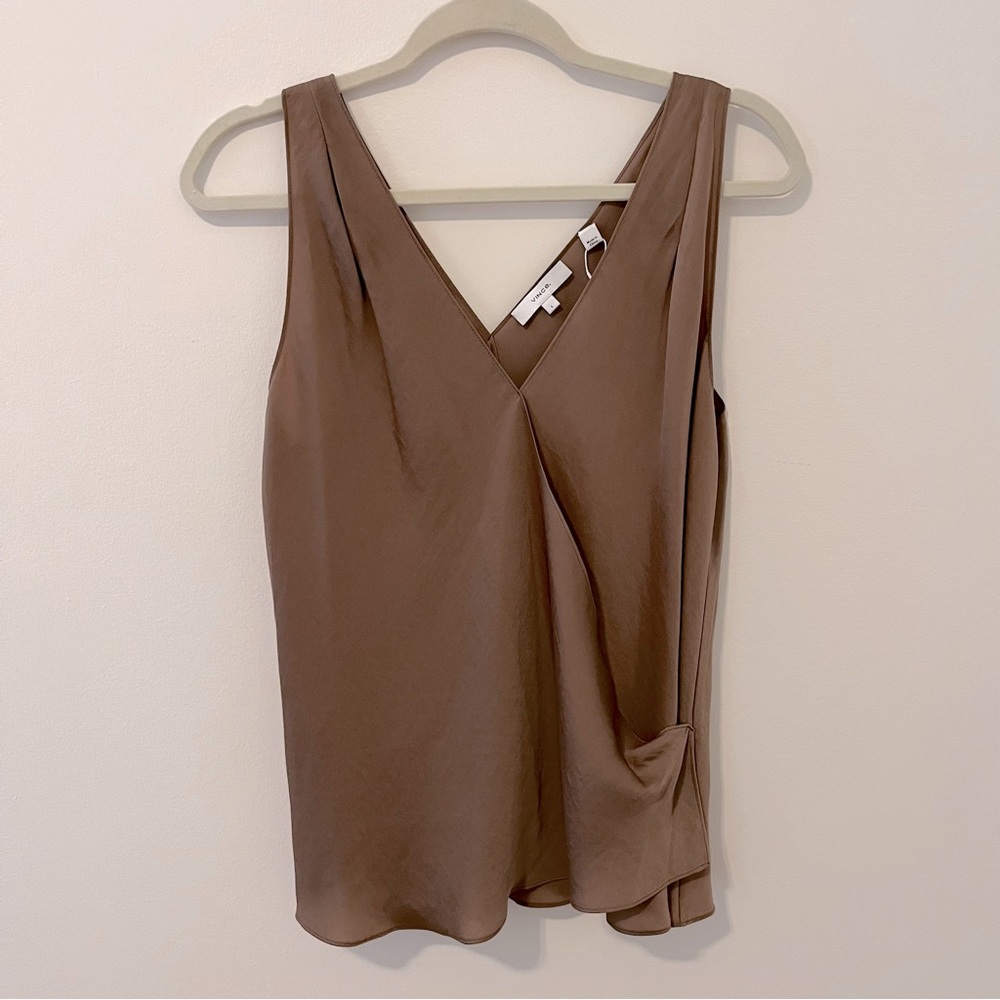 Silk Draped Vince Top sz L